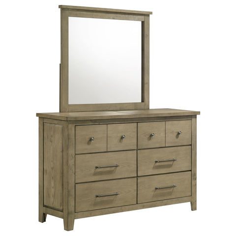 Byers 6-drawer Bedroom Dresser with Mirror Vineyard Oak
