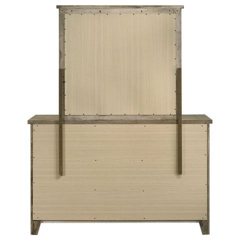 Byers 6-drawer Bedroom Dresser with Mirror Vineyard Oak