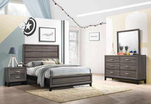 Brantley 4-piece Full Bedroom Set Grey OakGrey Oak
