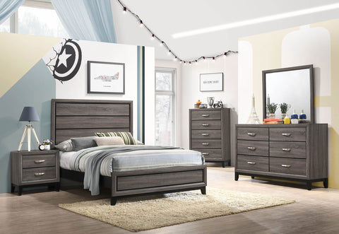 Brantley 5-piece Full Bedroom Set Grey OakGrey Oak