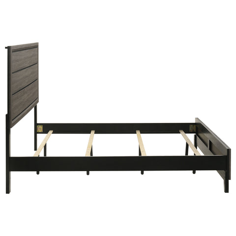 Brantley Wood Eastern King Panel Bed Grey OakGrey Oak