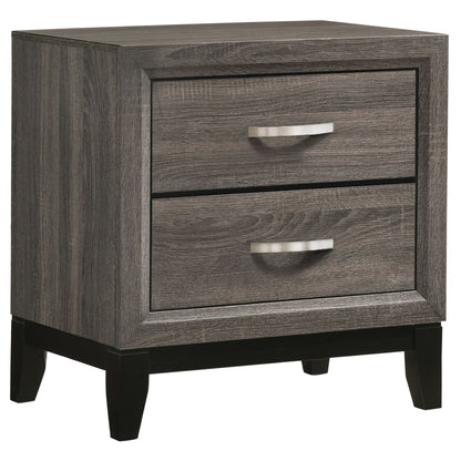 Brantley 2-drawer Nightstand Grey OakGrey Oak