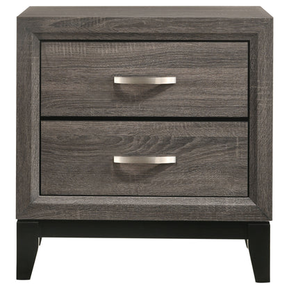 Brantley 2-drawer Nightstand Grey OakGrey Oak