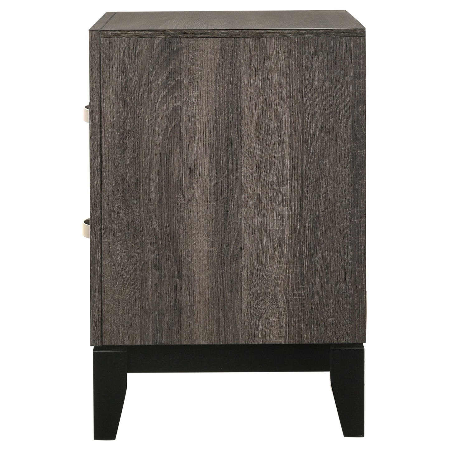 brantley 2-drawer nightstand grey oakgrey oak