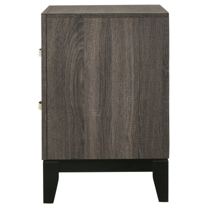 Brantley 2-drawer Nightstand Grey OakGrey Oak