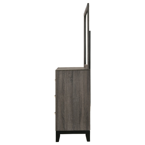 Brantley 6-drawer Dresser with Mirror Grey OakGrey Oak