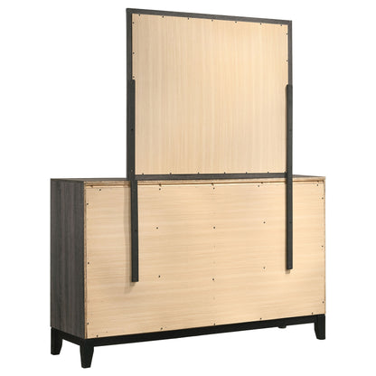 Brantley 6-drawer Dresser with Mirror Grey OakGrey Oak