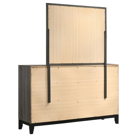 Brantley 6-drawer Dresser with Mirror Grey OakGrey Oak
