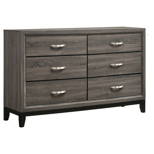 Brantley 6-drawer Dresser Grey OakGrey Oak