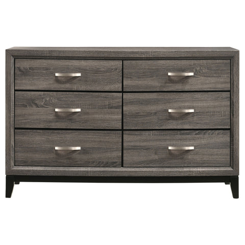 Brantley 6-drawer Dresser Grey OakGrey Oak