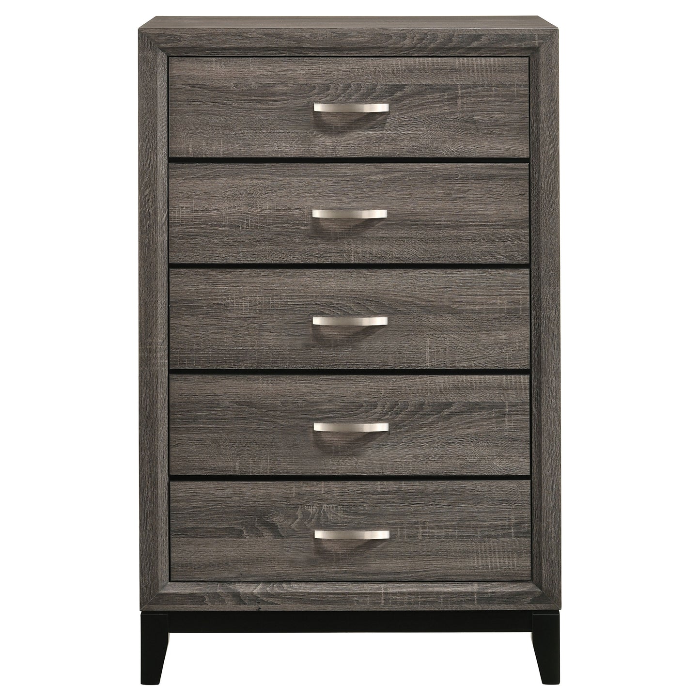 brantley 5-drawer bedroom chest grey oakgrey oak