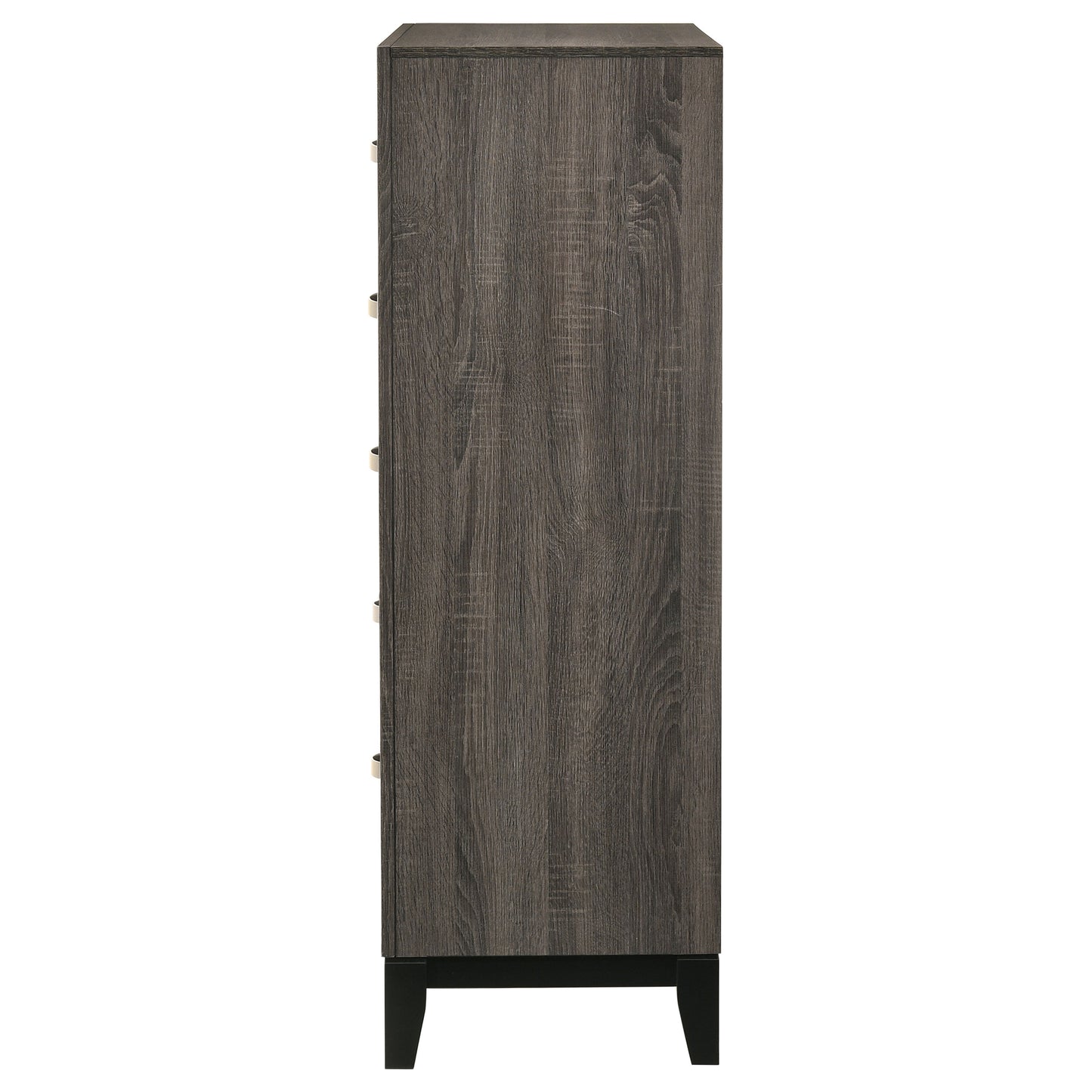 brantley 5-drawer bedroom chest grey oakgrey oak