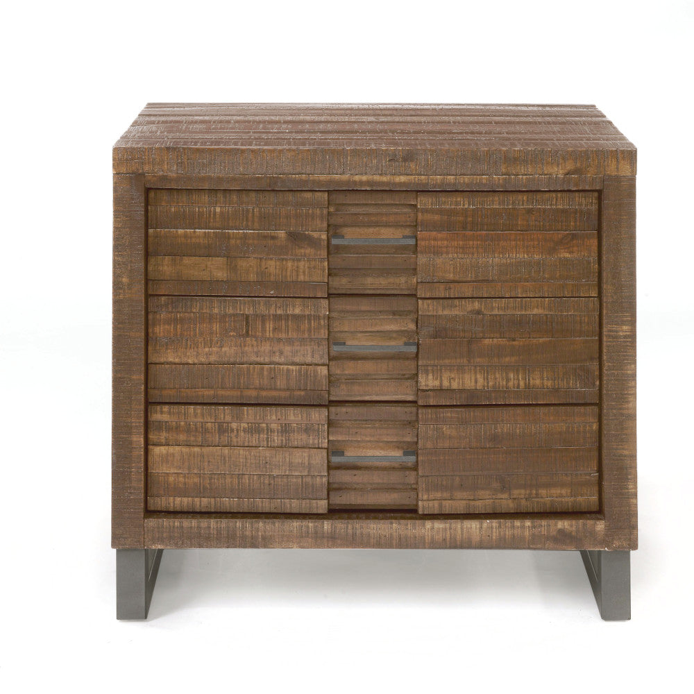 alivia nightstand, reclaimed oak finish