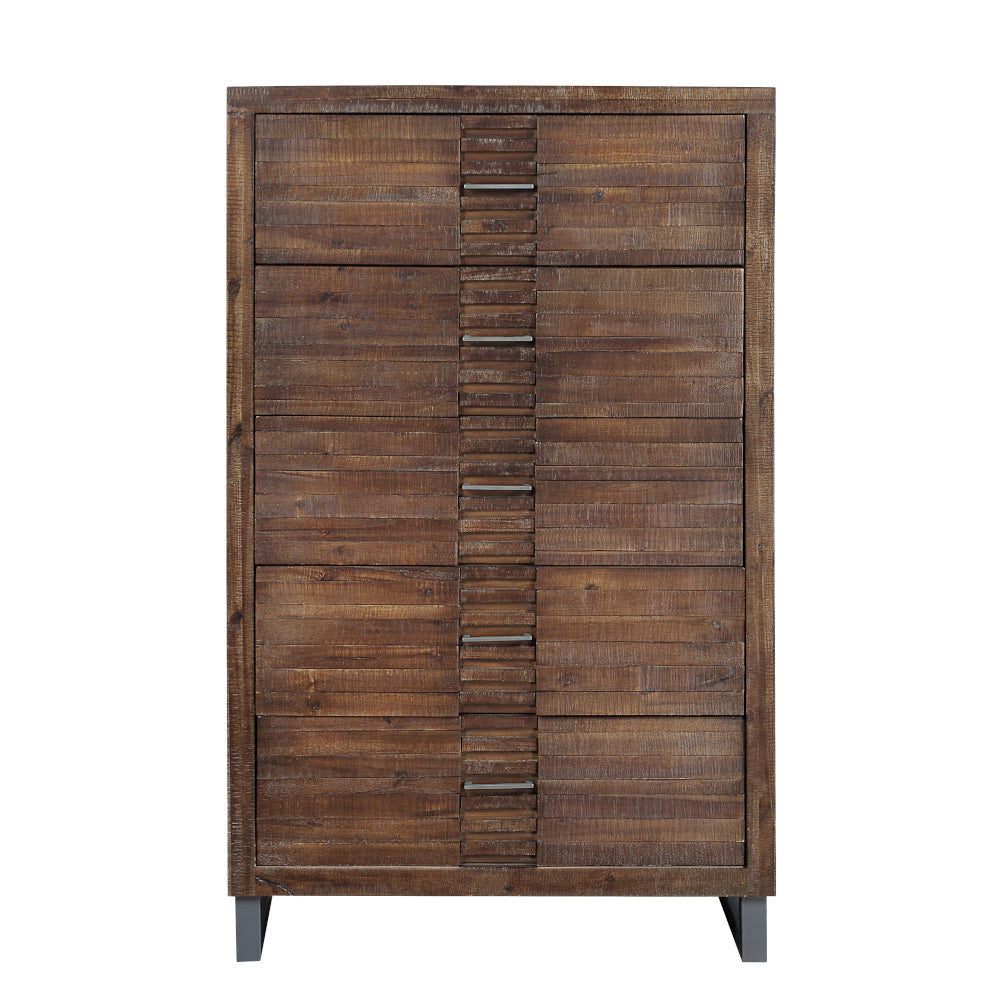 alivia chest, reclaimed oak finish