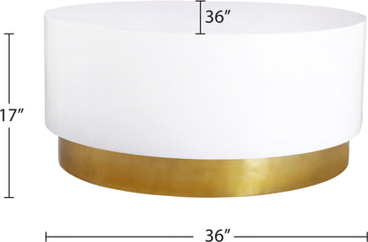 Elias White/Gold Coffee Table C