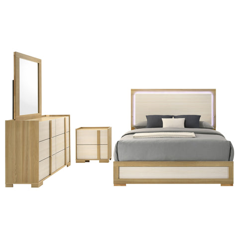 Topher 4-piece Eastern King Bedroom Set NaturalNatural