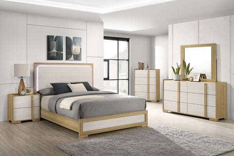Topher 5-piece Eastern King Bedroom Set NaturalNatural