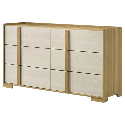 Topher 6-drawer Dresser NaturalNatural