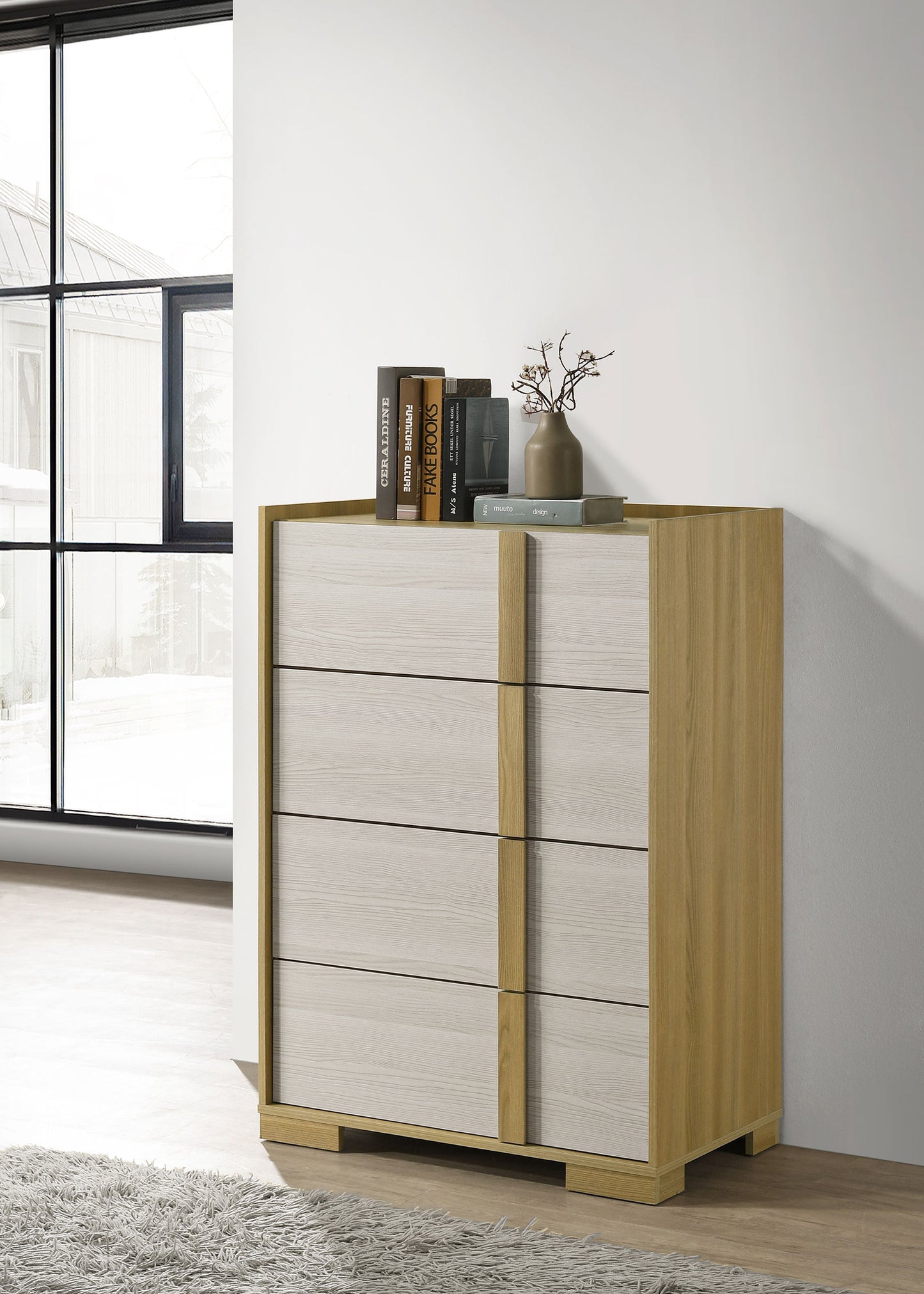 emmett 4-drawer chest of drawers natural