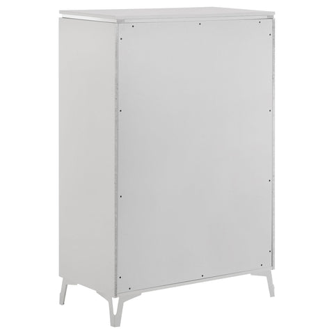 Dinard 5-drawer Bedroom Chest of Drawers White High Gloss
