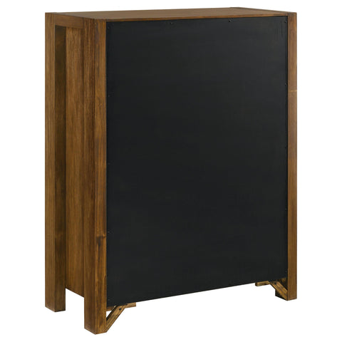 Fanning 5-piece Eastern King Bedroom Set Warm Brown