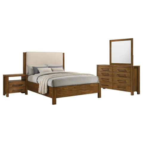 Fanning 4-piece California King Bedroom Set Warm Brown