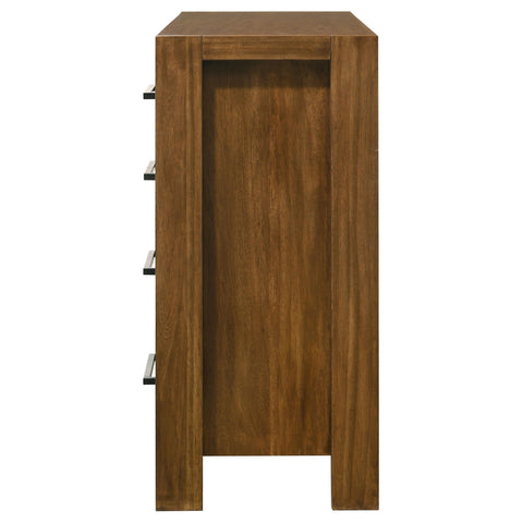 Fanning 8-drawer Bedroom Dresser Cabinet Warm Brown