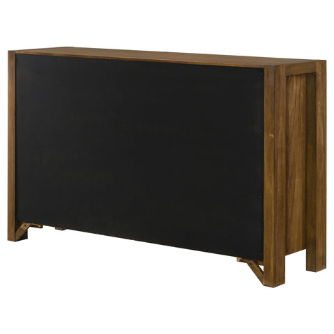 Fanning 8-drawer Bedroom Dresser Cabinet Warm Brown