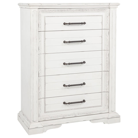 Beasley 5-piece Eastern King Bedroom Set Vintage White