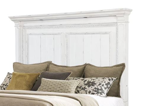 Beasley California King LED Light Panel Bed Vintage White