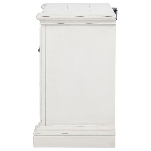 Beasley 2-drawer Nightstand with Dual USB Vintage White