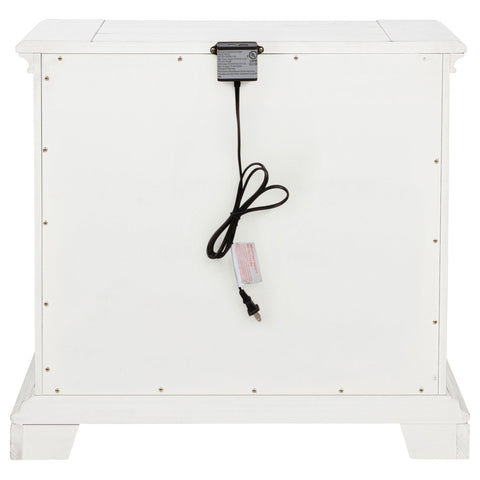 Beasley 2-drawer Nightstand with Dual USB Vintage White