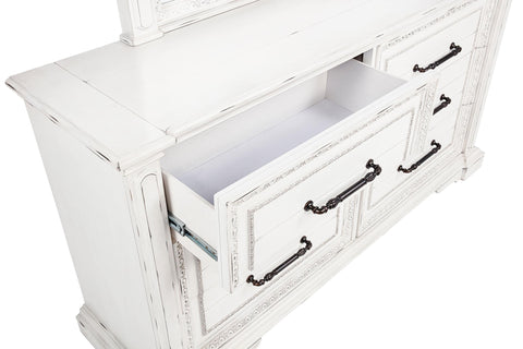 Beasley 6-drawer Bedroom Dresser Cabinet Vintage White