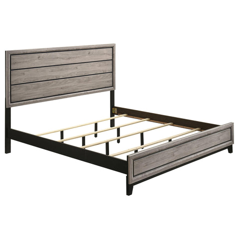 Havering Wood Eastern King Panel Bed Light Taupe