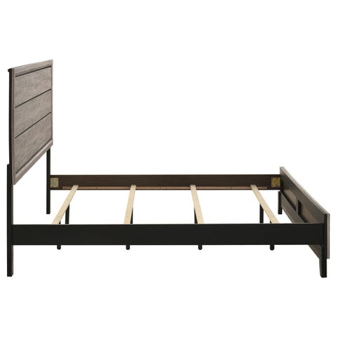 Havering Wood Eastern King Panel Bed Light Taupe