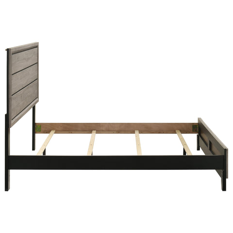 Havering Wood Queen Panel Bed Light Taupe
