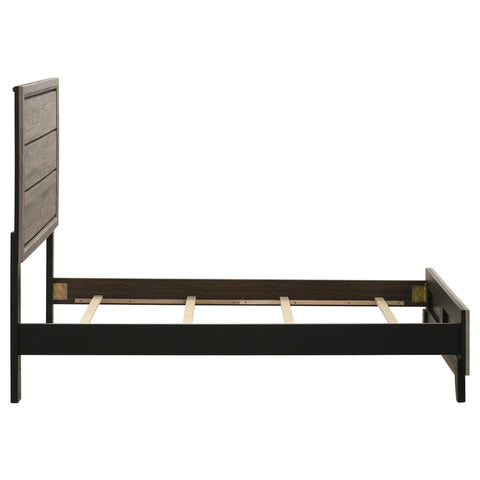 Havering Wood Twin Panel Bed Light Taupe