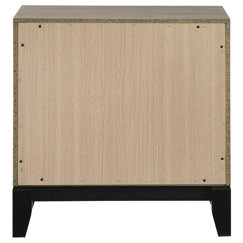 Havering 2-drawer Nightstand Bedside Table Light Taupe