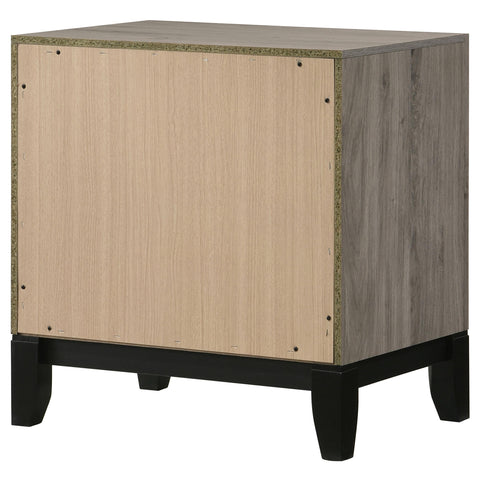 Havering 2-drawer Nightstand Bedside Table Light Taupe