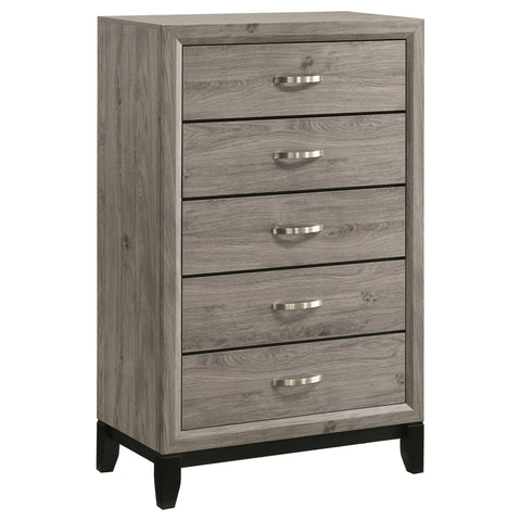 Havering 5-drawer Bedroom Chest of Drawers Light Taupe