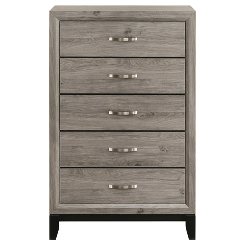 Havering 5-drawer Bedroom Chest of Drawers Light Taupe