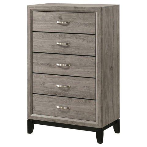 Havering 5-drawer Bedroom Chest of Drawers Light Taupe