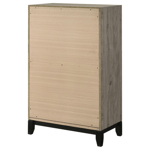 Havering 5-drawer Bedroom Chest of Drawers Light Taupe