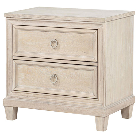 Enfield 2-drawer Nightstand Bedside Table Washed Oak