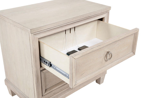 Enfield 2-drawer Nightstand Bedside Table Washed Oak