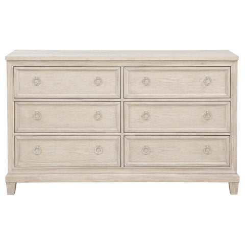 Enfield 6-drawer Bedroom Dresser Cabinet Washed Oak