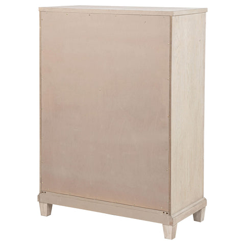 Enfield 5-drawer Chest of Drawers Washed Oak