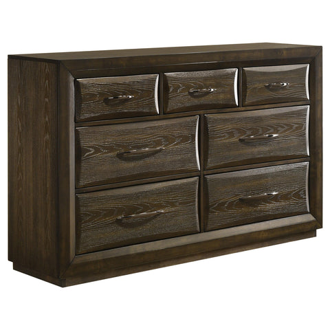 Fuller 4-piece Eastern King Bedroom Set Dark Oak