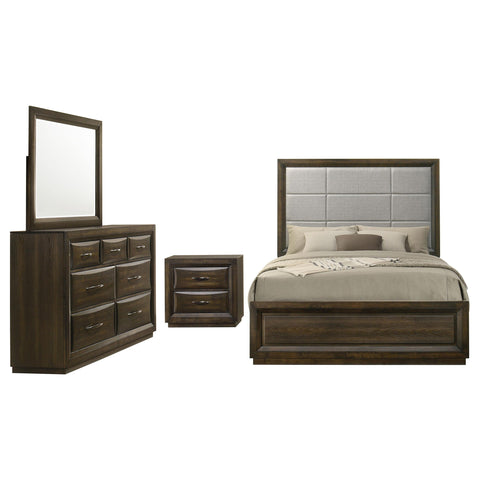 Fuller 4-piece Queen Bedroom Set Dark Oak