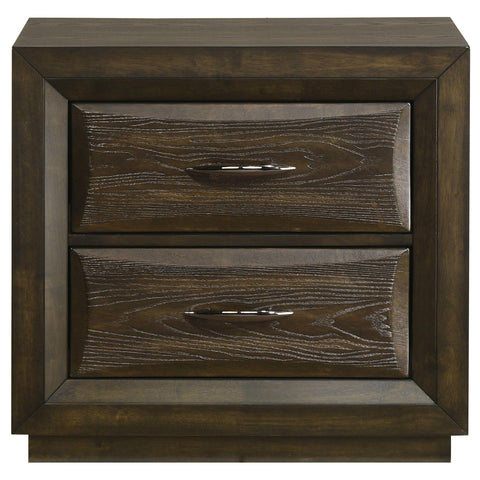 Fuller 2-drawer Bedroom Nightstand Bedside Table Dark Oak